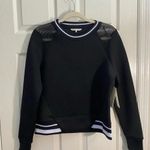 C&C California Black Mesh Panel Sweater Photo 1