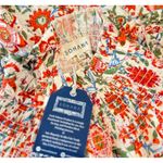 New Sohana Womens Top Floral Puffed Blouse Smocked Yoke Babydoll Cottagecore XS Red Photo 5