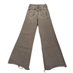 Mother Size 26 Tomcat Roller Fray Jeans Gray Black Wide Leg Trendy Baggy Stretch Photo 7