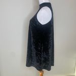 Arizona Black Crushed Velvet Swing High Neck Dress Sz Medium Photo 2