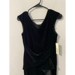 Eliza J New  Black Velvet Sleeveless Dress Size 8 Photo 2