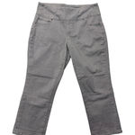 Jag jeans JAG Jeans Gray Size 8P High Rise Straight Crop Pull On Gray Denim Womens Petite Photo 0