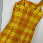 Y2K Plaid Sundress Sz XS Yellow Orange Preppy Clueless Photo 11