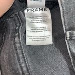 Frame LE GARCON HIGH-RISE SKINNY DISTRESSED DENIM JEANS / BLACK WASH / SIZE 26 Photo 5