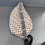 KAVU Rope Bag Sling Crossbody Backpack Fox Print Tan Blue Zips Cotton One Size Photo 1