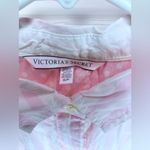 Victoria's Secret  Women’s Casual Classic Pink Striped Button Down Pajama Shirt Photo 7
