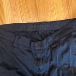 American Eagle Y2K ‎ Black Cargo Pants Women's 16 Short Nylon Drawstring Hem Photo 1