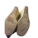 Toms Women's Peep Toe Wedge Heels Gray Canvas Espadrilles Size 7.5 Photo 12