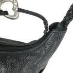 Brighton Barbados Soft Black Textured Leather Shoulder Bag Photo 5