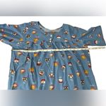 Lands' End Lands’ End Blue Cat Print Long Sleeve Flannel Nightgown Holiday Winter Size 16 Photo 2