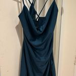 Windsor Hunter Green  Satin Dress Photo 0