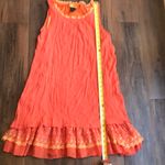 Urban Mango Sleeveless Coral Dress with Lace Detail Orange Size M Photo 5