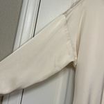 ZARA Women’s  Short Ruffled Satin Mini Belted Ivory Dress Size Small EUC #7682 Photo 5