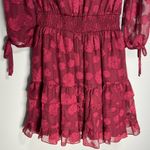 Speechless Red Tiered Mini Dress Sheer Long Sleeves Preppy Feminine Fairygoth Fairy Whimsy Photo 7