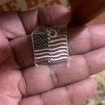 Bradford Exchange Patriotic USA Flag Tote Bag Stars Stripes Americans Brown Photo 2