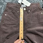 Mud Pie  size XS brown Felix corduroy jeans side slit hem classic cut zipper close Photo 9