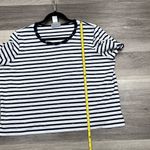 Alfred Dunner  sea anchors Beaded Short-Sleeve Tee size blue and white XL Photo 1