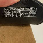 Vionic  Women's Kirra Thong Black Leather Sandals‎ Size 9 Photo 8