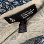 The Met Exclusive Blue Cream Floral Fringe Scarf Photo 3