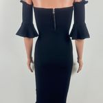 Milly Pintuck Off-the-Shoulder Sheath Dress - Black Photo 1