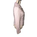 Fille Clair Pink Floral Jacquard Embroidered Jacket Size S Lace Trim Grannycore Photo 1