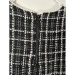 GILLI Plaid Tweed Shift Dress Classic Quiet Luxury Black and White Size Small Photo 4