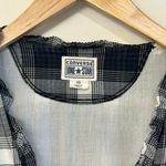 Converse One Star Black and White Plaid Grunge Skater Girl Babydoll Dress XS Photo 7
