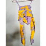 Slate + Willow Purple Yellow Tie-Dye Strapless Bow Back Crop Top Size 6 Photo 7