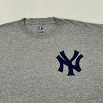 Majestic New York NY Yankees Mark Teixeira #25 MLB Gray Jersey Tee Shirt Adult size L Photo 3