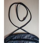 Bandolino Vintage  Soft Leather Purse Blue Strap Hinged Close Photo 5