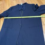 Spanx  Perfect Collarless Navy Pinstripe Blazer Size XL Photo 5