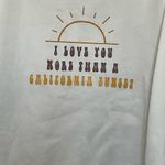 Shien Curve White Graphic Sweatshirt with Sunset Design SIZE 4X. EUC Photo 2