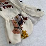 Sanctuary  Clothing Women Small Woodlands Cream Floral A-Line Bell Sleeve Dress Photo 5