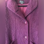 Vintage loring mohair coat pink fuchsia Size 14P Photo 1