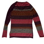 Smartwool  Merino Wool V-Neck Sweater Women's Medium Colorblock Striped Photo 4