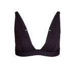 SKIMS  NWOT Cotton Rib Plunge Bralette Soot Photo 1