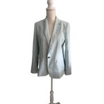 Ann Taylor  Light Blue Button Jacket Blazer Size 4 Photo 6