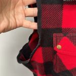 CHAPS  Women Vest Winter large Red Zip Up Buffalo Plaid Pockets Ladies Photo 2