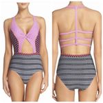 BCA Cutout Caged Printed One Piece Swimsuit Photo 5