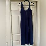 Nicole Miller Artelier Elegant Navy Jumpsuit With White Buttons Size 4 Photo 6