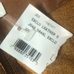 Joie Cognac Felicia Leather Mini Skirt - Size Medium Photo 8