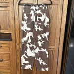 Brown Cow Print Jeans Denim‎ Straight Leg size XS 00 Photo 4