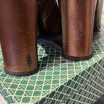 J. Renee Saxon bronze heels. Back of left heel is scuffed. See picture. (7) Brown Photo 2