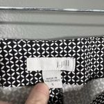J Jill Women's Black & White Geometric Print Straight Leg Dress Pants Photo 3