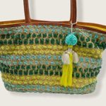 Steven by Steve Madden River Ombré Tassel Shoulder Bag Tote Green Blue Brown Yellow Photo 1
