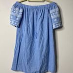 Old Navy  Blue/White Boho Off The Shoulder Dress XS Photo 0