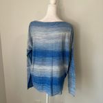Vince . blue striped boatneck long sleeve top size S Photo 3
