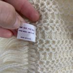 Vintage Wool Scarf‎ Ivory Made In USA Unisex Winter Cozy Essential Photo 3
