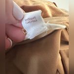 Sun & Shadow  Velvet Off Shoulder Top Gold XS Photo 4