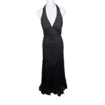 Sue Wong Vtg Nocturne Womens Black Beaded Babydoll Maxi Dress 4 Whimsigoth Y2k Photo 1